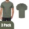 Gildan Men's Heavy Cotton T-Shirts for Crafting, Heather Military Green DIY Project Bundle